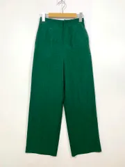 SENSE OF PLACE センスオブプレイス アーバンリサーチ AA05-24C118 リネンライク ワイド パンツ sizeS/緑 ■■レディース