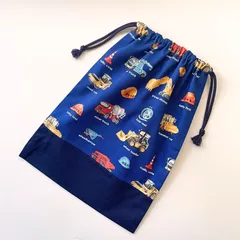 大人気！車柄【体操着袋 横30×縦40】着替え袋