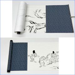 掛け軸-風天＆水天／ハチプロデザイン 八的暁(尺五あんどん・桐箱)御
