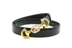 オールド グッチ ヴィンテージ 75/30(約M) ホースビット GGロゴ