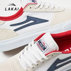 【新品】LAKAI MANCHESTER WHITE NAVY SUEDEのサムネイル