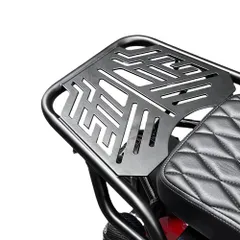 Yoothi 互換品 ホンダ 用 スーパーカブ クロスカブ専用 スチール製 リアキャリア延長タイプ 荷台拡張 トップケース リアボックス対応 荷掛けフック付き カスタムパーツ 外装アクセサリー