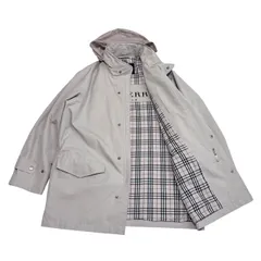 古着 バーバリーロンドン フィールドコート クリーニング済み ベージュ ノバチェック柄 メンズ Mサイズ