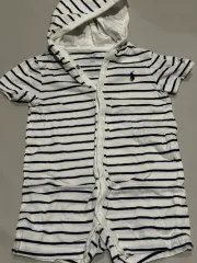 ポロラルフローレン ストライプ 赤ちゃん ロンパース