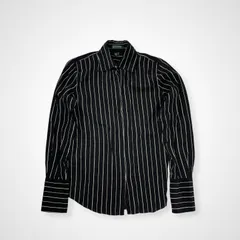 LAUREN RALPH LAUREN ローレン ラルフローレン / シルクストライプシャツ SIZE：6