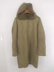 ■ Jines ジネス カジュアル 無地 リバーシブル スウェード調 ボア 長袖 フード コート サイズ02 ブラウン系 レディース P  【1308040013127】