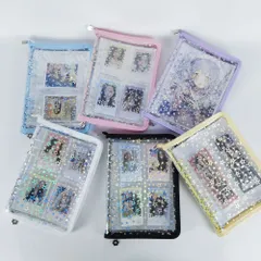 【予約販売】2月25日発送開始（順次発送） 【シール帳+リフィル20枚セット】 星柄 A5 大きめ 大容量 透明 6穴 クリア 大人 バインダー 可愛い 女の子