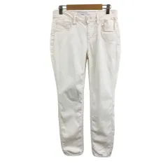 アズールバイマウジー AZUL by moussy パンツ スキニー ロング 無地 S 白 ホワイト