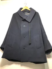081032 Y's ウール コート 1 ネイビー ピーコート ジャケット レディース ワイズ yohji yamamoto ヨウジヤマモト