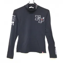 【超美品】フェアリーパウダー 長袖ハイネックシャツ ダークネイビー×ライトパープル  レディース 2(M) ゴルフウェア FAIRY POWDERのサムネイル