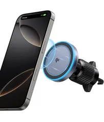 ★UGREEN MagFlow Qi2 MagSafeワイヤレス車充電器 マグセーフ 15W LEDフェードライト付き 360度回転 車載携帯電話ホルダー カーワイヤレス充電器 iphone17/16/15/14/13/13/12シリーズに対応