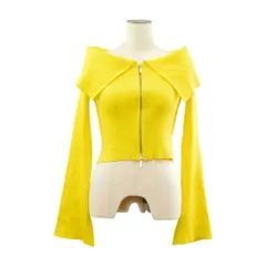 ザラ ZARA カットソー カーディガン イエロー サイズ M レディース F-M13840