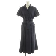 ノーリーズ Nolley's sophi ワンピース 半袖 ミモレ ロング 38 紺 ネイビー /AN53 ■MA