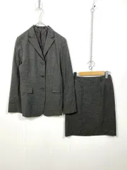 COMME CA ISM コムサイズム セットアップ ジャケット スカート スーツ sizeS/M/グレー ■■レディース