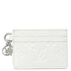 ルイヴィトン LOUIS VUITTON カードケース ポルト カルト LV チャーム モノグラムアンプラント スノー シルバー金具 モノグラムフラワー  M12179 RFID 【保存袋】【中古】
