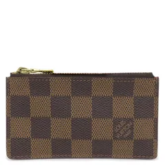 ルイヴィトン LOUIS VUITTON コインケース ポシェット クレ ダミエキャンバス ダミエエベヌ ゴールド金具 カードケース 小銭入れ キーチェーン付き  N62656 CA0978【中古】