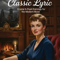 ドイツアクリルパーツと淡水パールのピアス