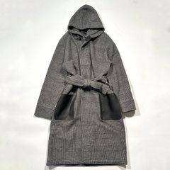 ATON　エイトン　ウールコート　グレンチェック　02 ATON エイトン ウールコート グレンチェック 02 - メルカリ