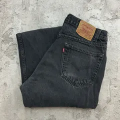 90s　Levi's　リーバイス　505　デニムパンツ　ジーンズ　古着　ブラック　黒色　スミクロ　W33 L33
