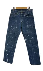 リーバイス Levi's 80s 80's 505-0217 USA製 ボタン裏刻印653 ヴィンテージ ペンキ飛び W31 L34 青 デニム ブルー 101MB-863