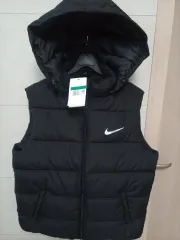 ナイキ フード ダウン ベスト ブラック 新品 XL