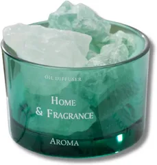 All Trust アロマストーン オイルストーン ストーンディフューザー 天然石 オレンジオイル (グリーン,  7長さ x 7幅 x 5高さ cm)