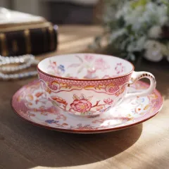 サルグミンヌC＆S/Perse・マロン・レア/フランスアンティークカップ 蚤の市】フランス アンティーク サルグミンヌ アールデコ カップ2個