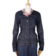 【LOUIS VUITTON】ルイ・ヴィトン B ヴィトン ロゴボタン モノグラム ビンテージ コットン×ポリウレタン IG3252 レディース デニムジャケット