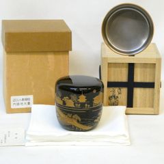 北村宗辰作　松蒔絵　内梨地　棗　高さ7.2/直径7cm 東K8-0329☆2F 北村宗辰作 松蒔絵 内梨地 棗 高さ7.2/直径7cm 東K8-0329☆新 - メルカリ