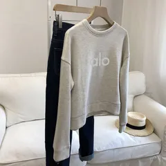 アローヨガ ALO YOGA レディース 長袖コート　ミニ丈 トレーナー・スウェット　長袖　秋　運動　スポーツシャツ　トップス　ショットシャツ