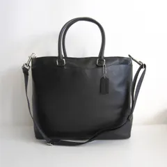 【美品】COACH【68944/2WAY ベケット レザー トートバッグ】 ブラック ビジネスバッグ コーチ 26010506