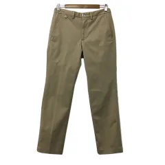 B&Y ユナイテッドアローズ BEAUTY&YOUTH ビューティー&ユース パンツ チノパン テーパード ロング センタープレス 無地 S ベージュ