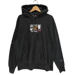 Champion REVERSE WEAVE チャンピオン リバースウィーブ  パーカー フーディー プルオーバー フロント刺繍 バックプリント 袖プリントオーバーサイズ ビックシルエット Honduras製 XLサイズ グレー