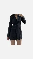 ザラ ZARA ブラック スーツ ブレザー ミニワンピース