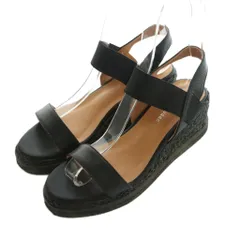 アトリエブルージュ atelier brugge エスパドリーユサンダル ストラップ 23.5cm 黒 /MI ■OS