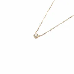 アガット agete 1Pダイヤ ネックレス ペンダント K18 0.07ct ゴールド