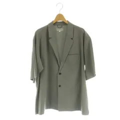 アバハウス ABAHOUSE ジャケット 48 灰色 グレー 半袖 テーラードカラー 無地 /AG ■OS