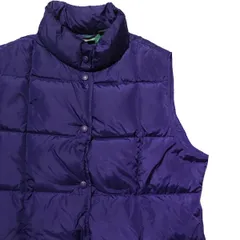 00's LLビーン ナイロン ダウンベスト 紫 (WOMENS M) パープル グースダウン 00年代 旧タグ オールド アウトドア L.L.Bean アメリカ古着 USED ビンテージ ヴィンテージ
