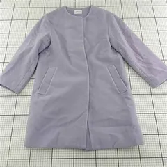 ◇ ⊇ シップスエニ― SHIPS any ノーカラーコート ライトパープル系 レディース 36 E  【1512220055979】