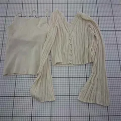 ◇ Θ スナイデル SNIDEL SWNT234199 リブカーディガン＆キャミソールセット アイボリー レディース E  【1512220055917】