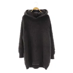 ジェラートピケ gelato pique 23AW bunny バニーモコフード付きワンピース チュニック ニット F チャコールグレー /ES ■OS