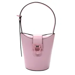 サルヴァトーレ・フェラガモ Salvatore Ferragamo ガンチーニワンショルダー ピンク レザー ハンドバッグ