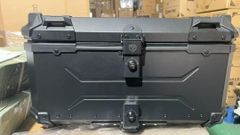 中古美品バイクリアボックスT0123 アルミトップケース 65L 黒 - メルカリ