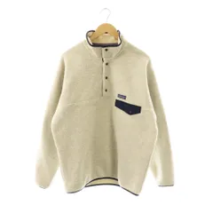 パタゴニア Patagonia 25450 Synchilla Snap-T フリースジャケット ブルゾン プルオーバー M ライトグレージュ ネイビー /ES ■OS ■SH