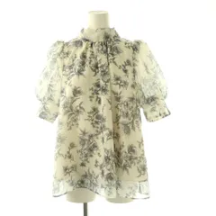 スナイデル SNIDEL Sustainaオーガンシースルーブラウス 半袖 F ホワイト /HK ■OS