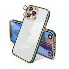 対応 iphone 11ProMax 用の ケース クリア メッキ加工 カバー 透明な背面 一体型 レンズ保護 耐衝撃 スマホケース アイホン 11プロマックス case 米軍MIL規格 SGS認証 TPU 衝撃吸収 ソフト 薄型 指紋防止 滑り止め 黄変防止