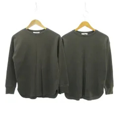 ジャーナルスタンダード レリューム JOURNAL STANDARD relume 美品 2点セット ワッフル カットソー 茶 ブラウン F