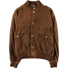 古着 バルスタージャケット スエードレザーブルゾン メンズL相当/eaa606338