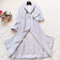 美品 バーバリーズ BURBERRYS ロングコート ショールカラー 裏地ロゴ