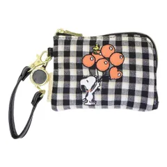 【メール便】スヌーピー 小銭入れ＆パスケース パスケース バルーンチェック ピーナッツ マリモクラフト ICカードケース キャラクター グッズ 